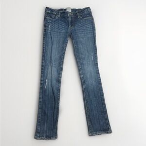 Levi's Girl’s Blue Jeans Distressed Skinnyfit Sz 10 Regular